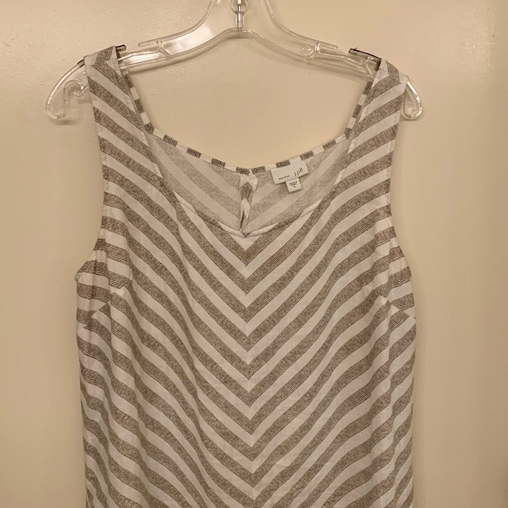 J.Jill Dress, M, 100% linen, long, cool and comfy!  NOT sheer.